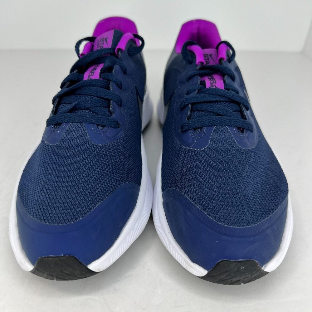 Nike Star Runner Kids DA2776-404 Navy Blue Purple Lace Up Size 4Y Athletic Shoes - Picture 3 of 9
